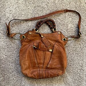 Anthropologie ORYANY Brown Leather Bag
